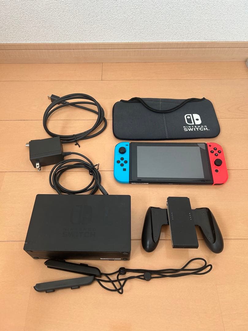 Nintendo Switch ネオンブルー/レッド 箱無しmicroSD付