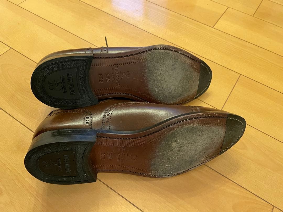 スコッチグレイン ブラウンウィングチップドレスシューズ 23.5cm