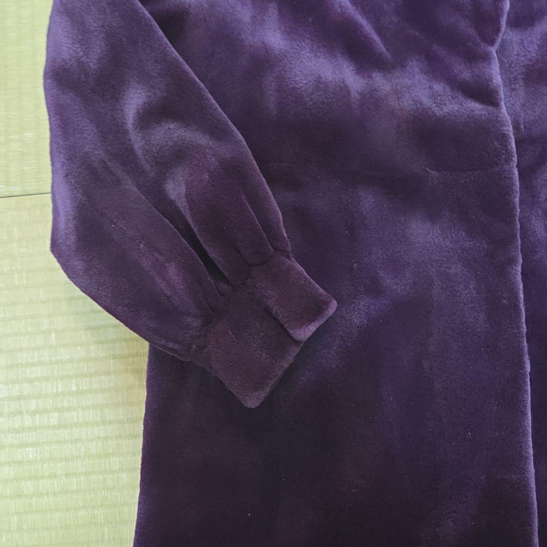 PIERRE BALMAIN×SAGAMINK シェアードミンク パープル 総柄