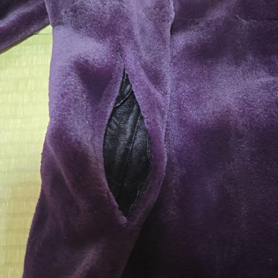 PIERRE BALMAIN×SAGAMINK シェアードミンク パープル 総柄