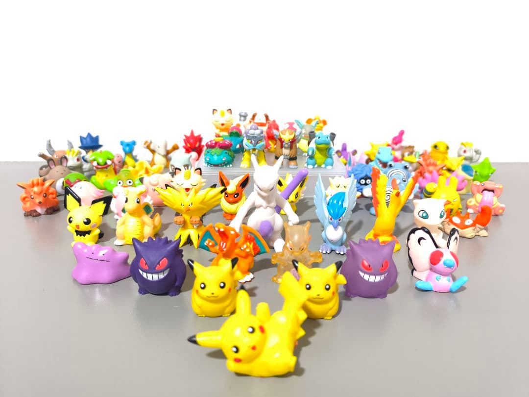 ポケモン　指人形　ソフビ　71体　まとめ売り　ピカチュウ　ミュウツー　ゲンガー等