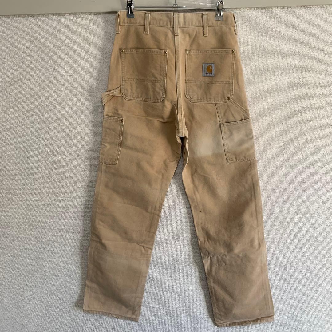 カーハート ダブルニー　USA製　星タグ　フェード　80s