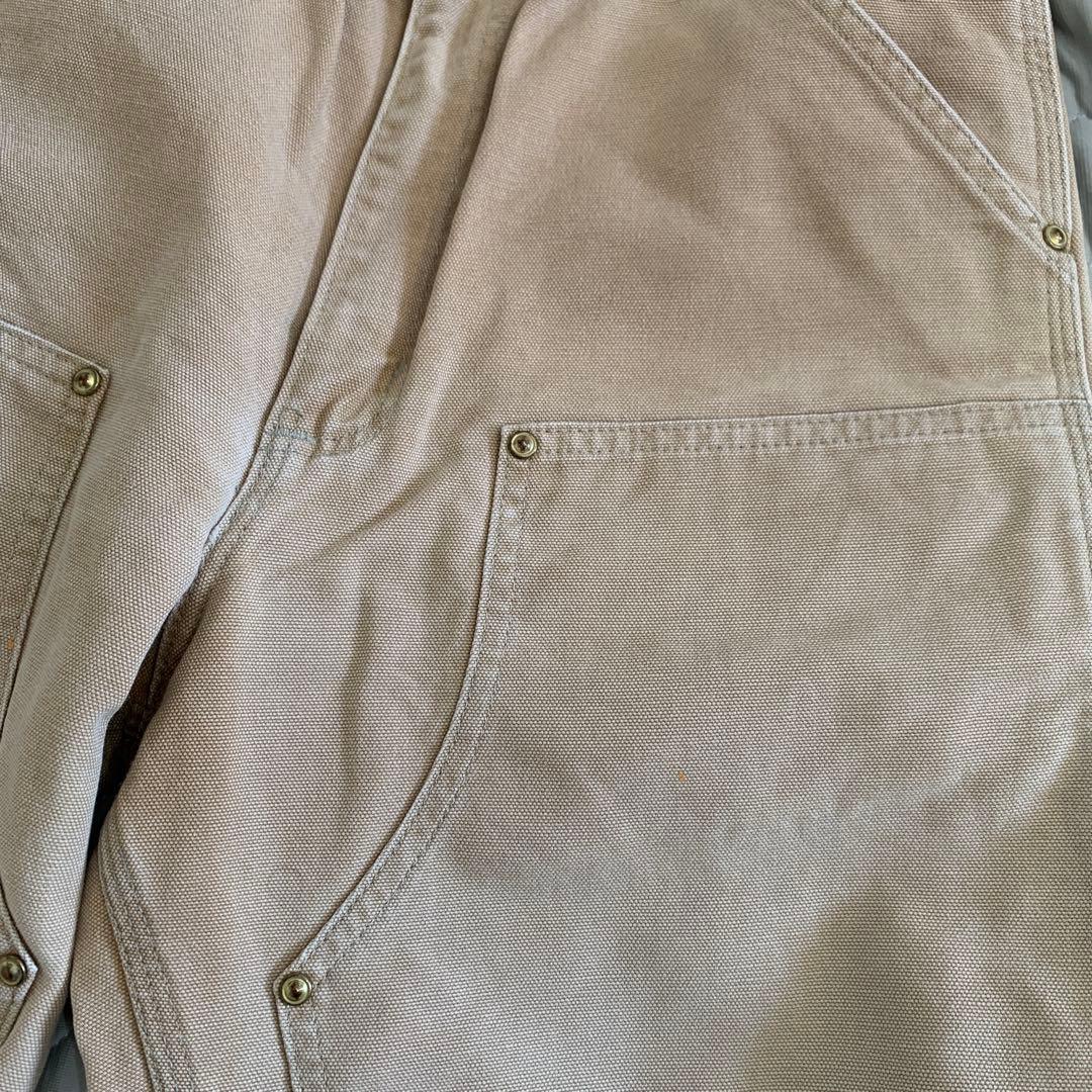 カーハート ダブルニー　USA製　星タグ　フェード　80s