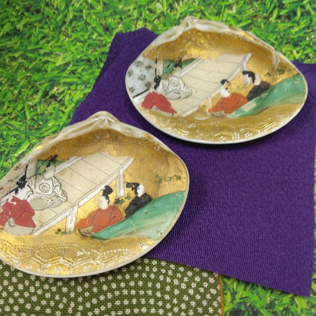 こ*こ様 最終値下げ！雛人形　木彫り雛と、貝合わせ