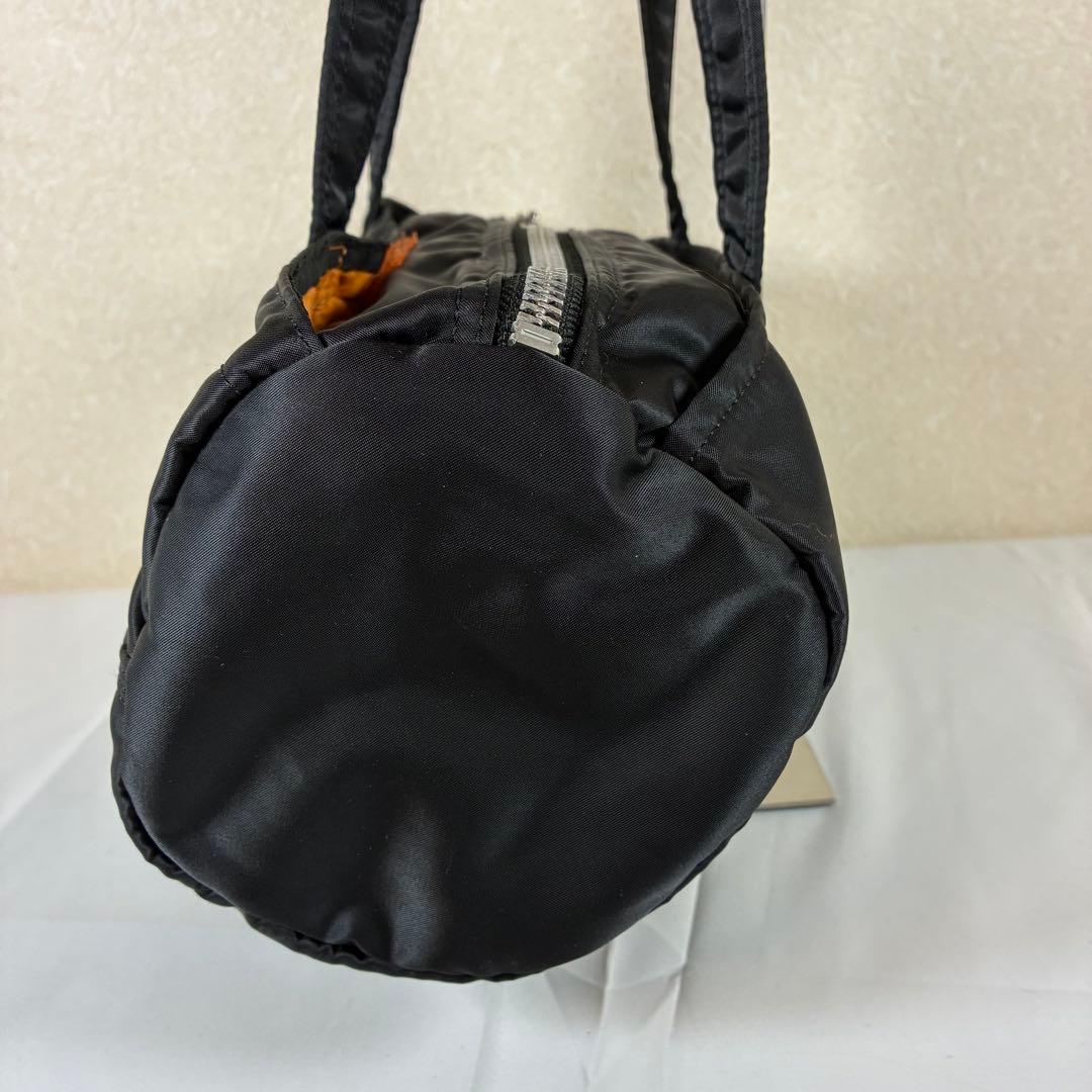 [未使用級] PORTER タンカー ドラムバッグ ミニボストン ブラック