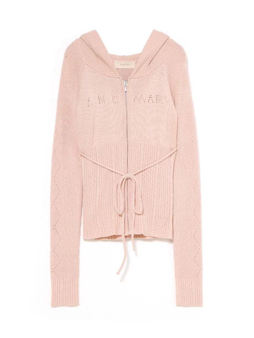 トップス andmary Angel crochet hood tops