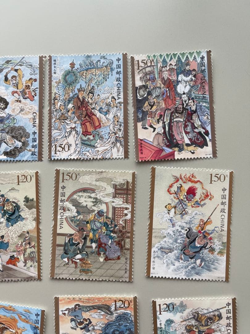 中國郵政.2015-2021年西遊記切手　16枚セット