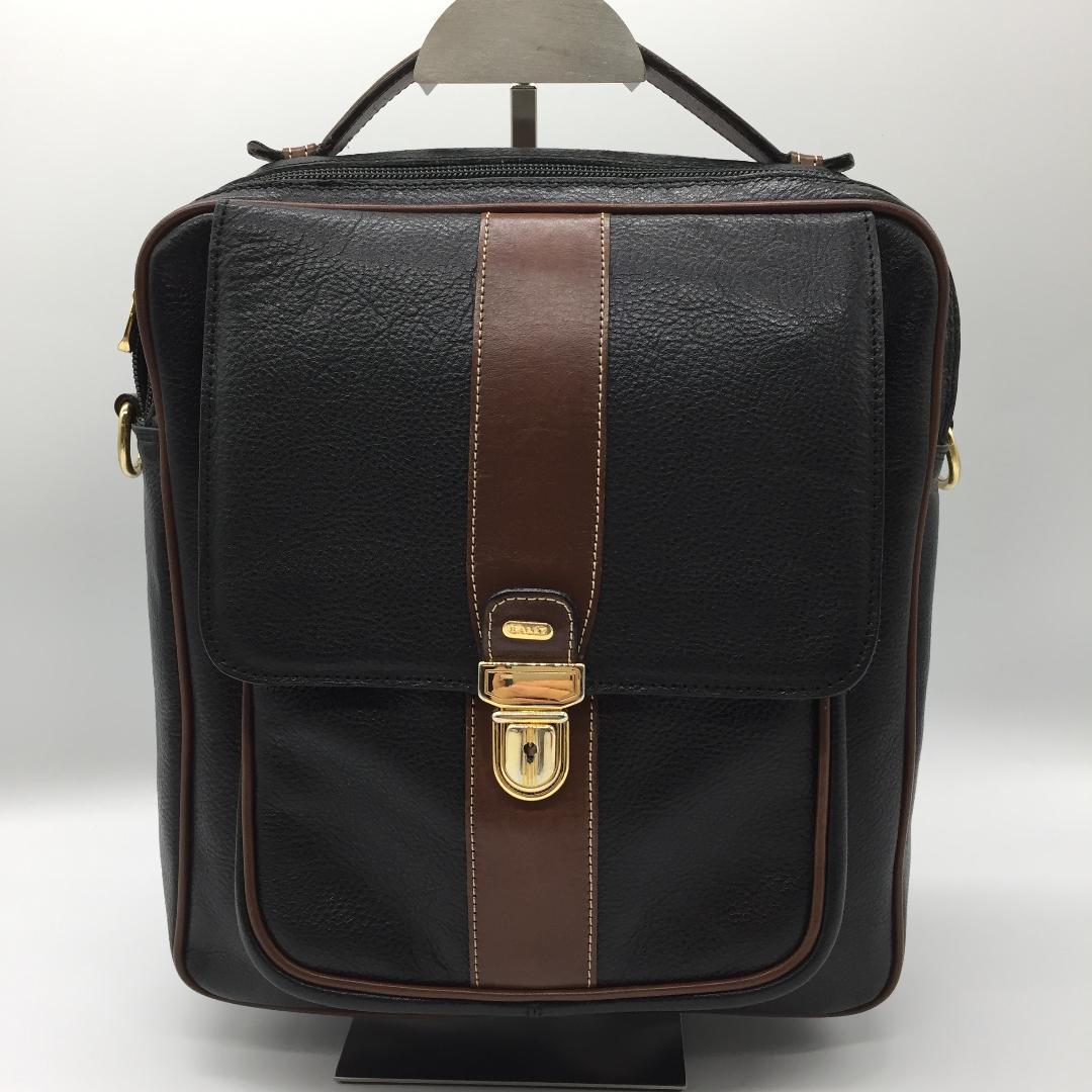 BALLY バリーショルダーバッグ ハンドバッグ レザー 本革 ロック金具