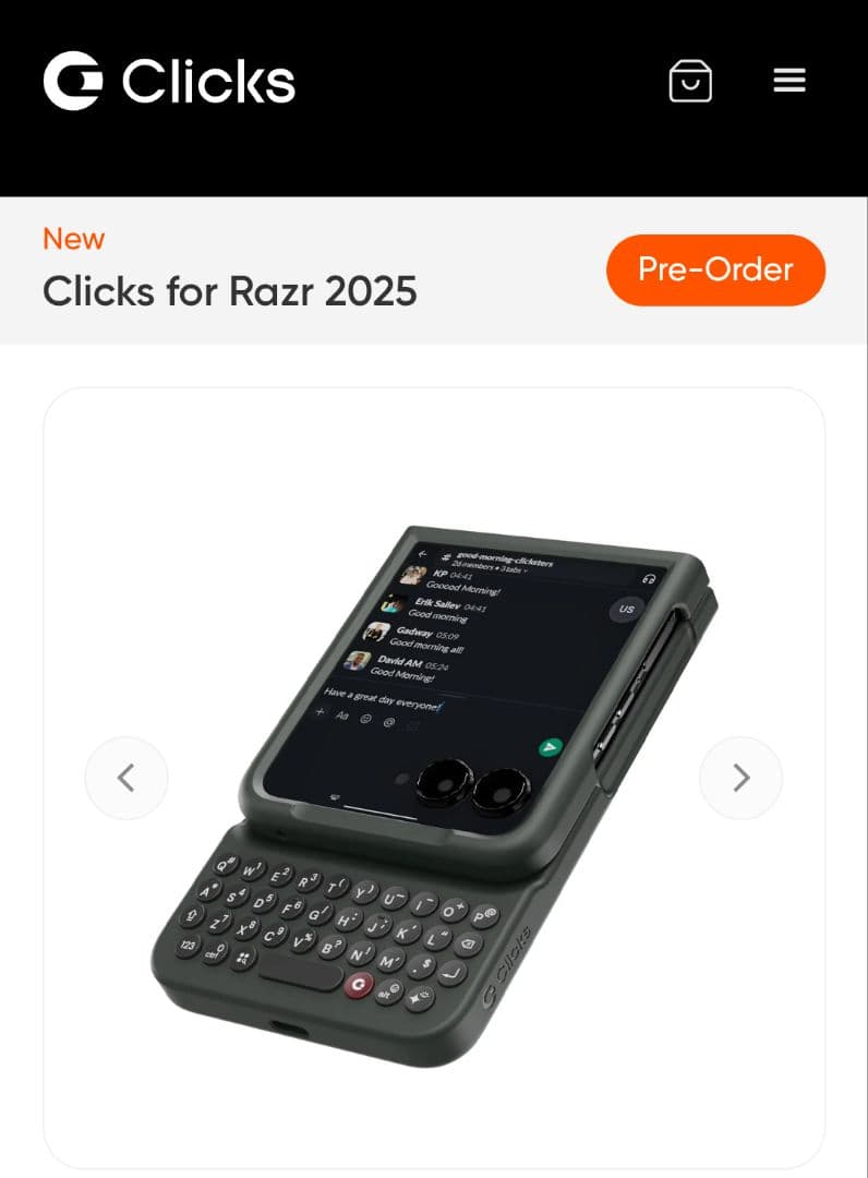 Motorola Razr Clicks keyboard キーボード　ケース