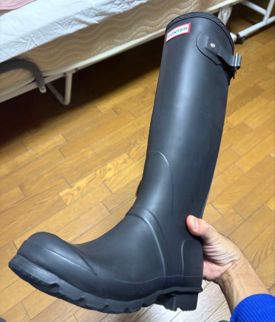HUNTER ハンター ブラック ロングレインブーツ UK 5(24cm)