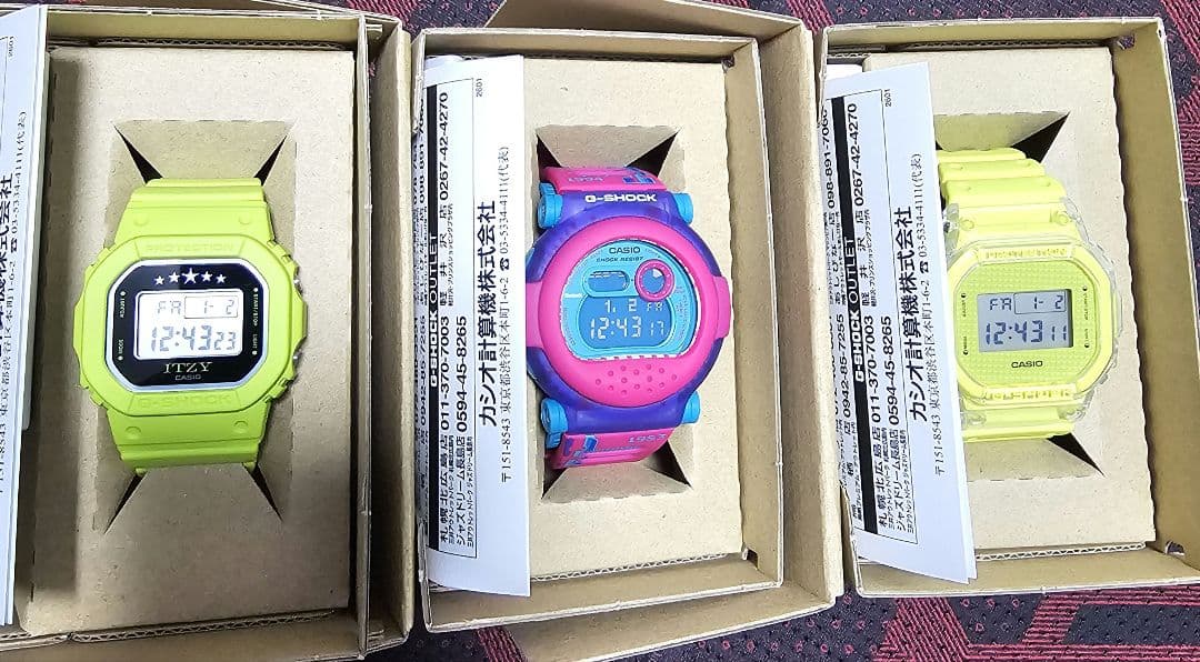 2026 G-SHOCK デジタル腕時計3点セット