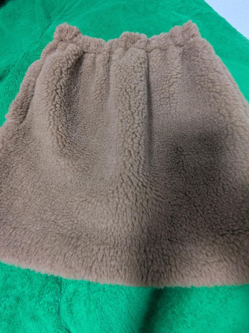 マックスマーラ　テディベア　ミニスカートブラウン フリース ミニスカート