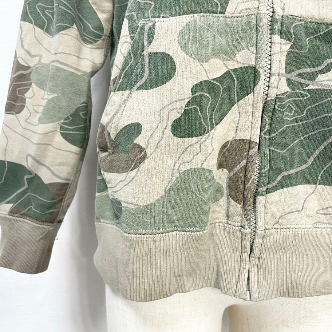 y2k❤️ A BATHING APE カモ柄 シャーク ジップパーカー