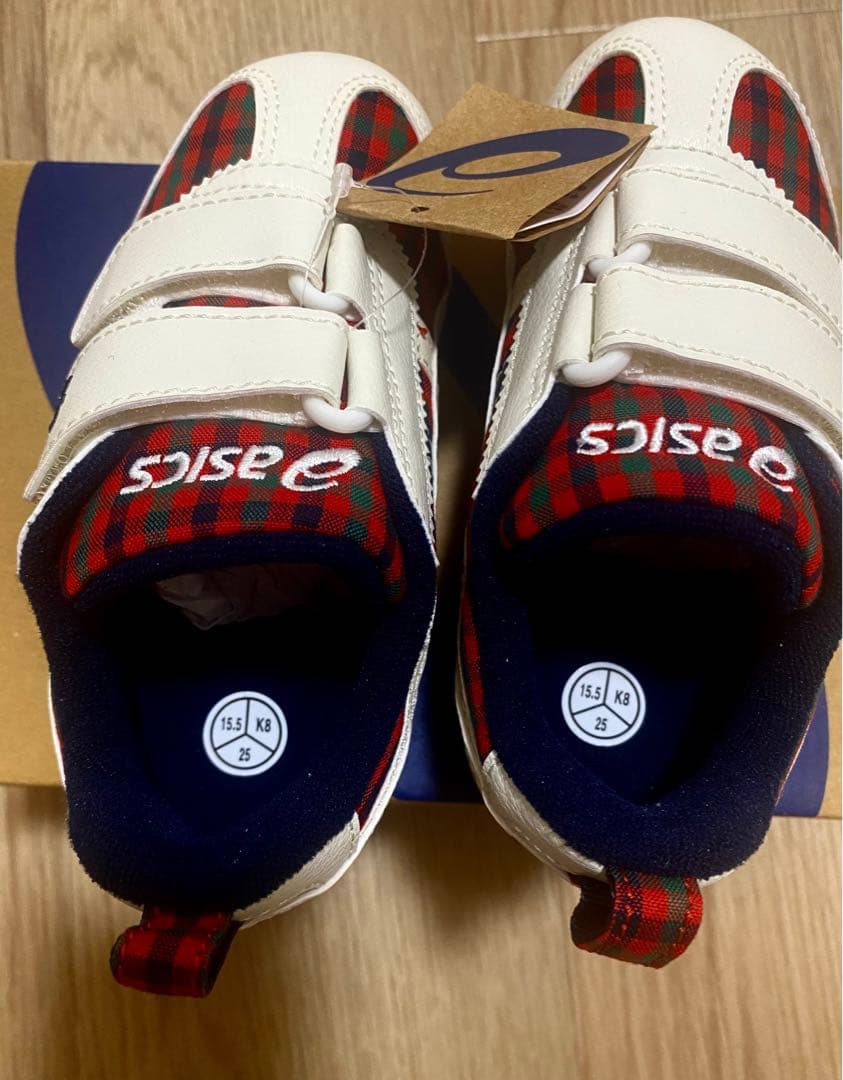 familiar スニーカー アシックス 赤 15.5