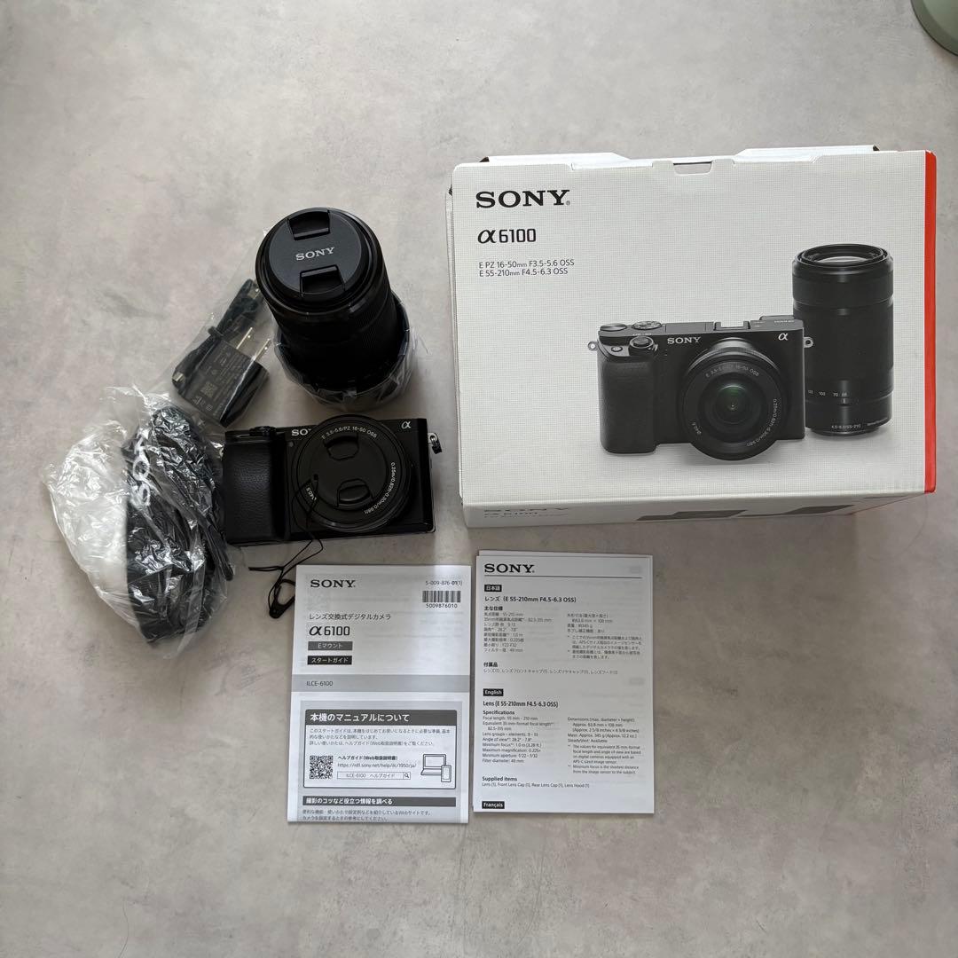 SONY α6100 ミラーレス一眼 本体 + ダブルズームレンズキット