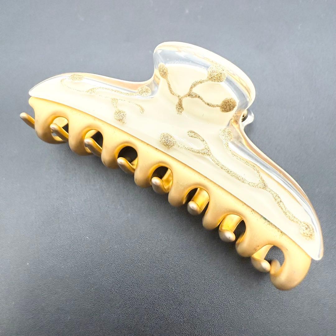 極美品/人気✨acca アッカ ヘアクリップ ニューコラーナ ベージュ　ゴールド