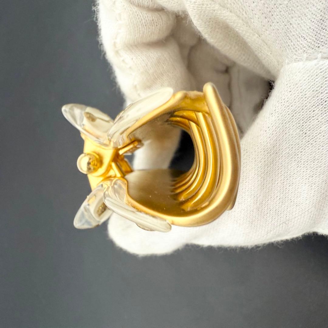 極美品/人気✨acca アッカ ヘアクリップ ニューコラーナ ベージュ　ゴールド