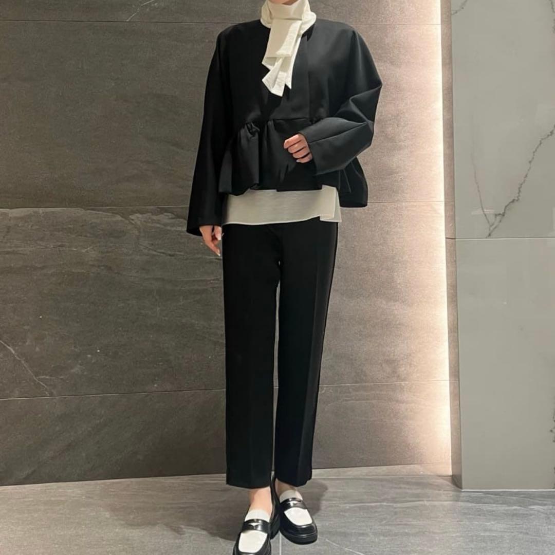 極美品⭐︎ESTNATION 3.3万　ボウタイ ブラウス　ホワイト　セレモニー