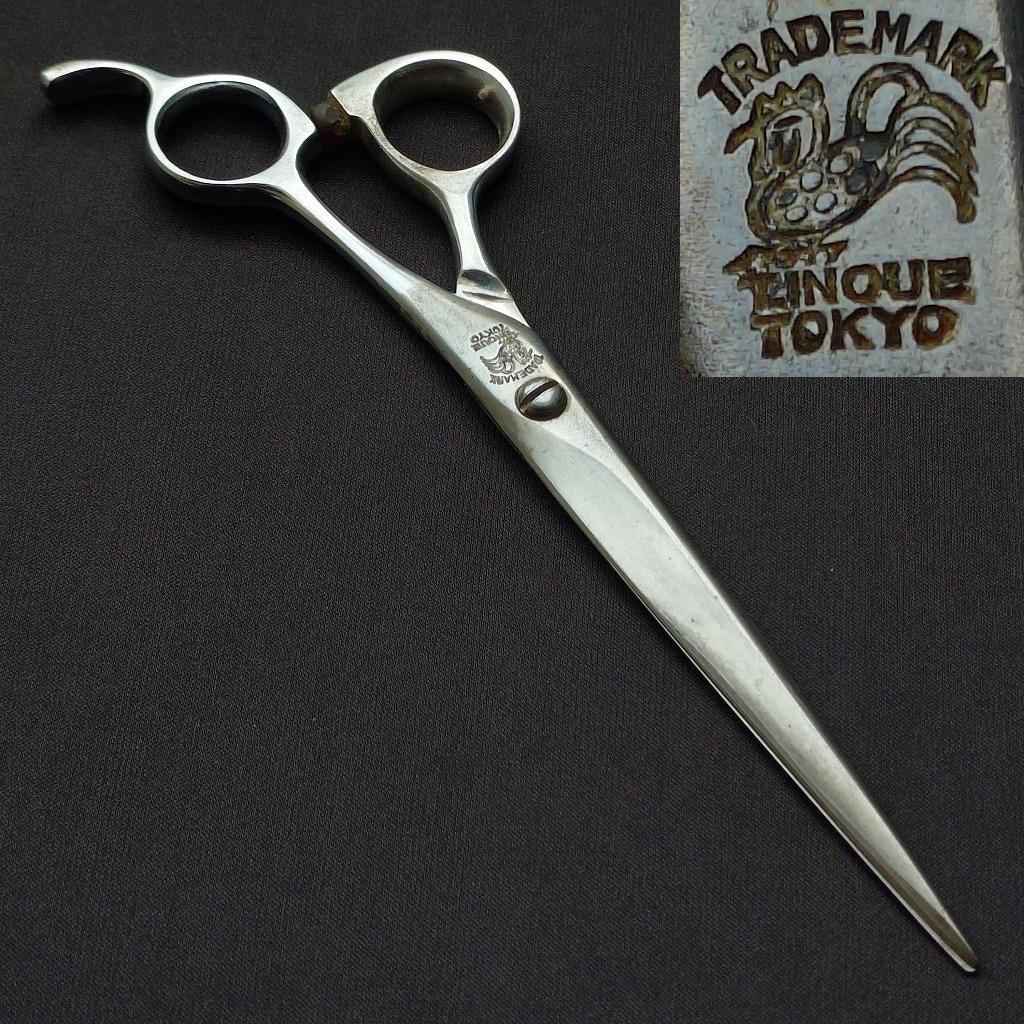 散髪鋏 シザー ニワトリ T.INOUE 全長約190㎜ 散髪バサミ《0344》