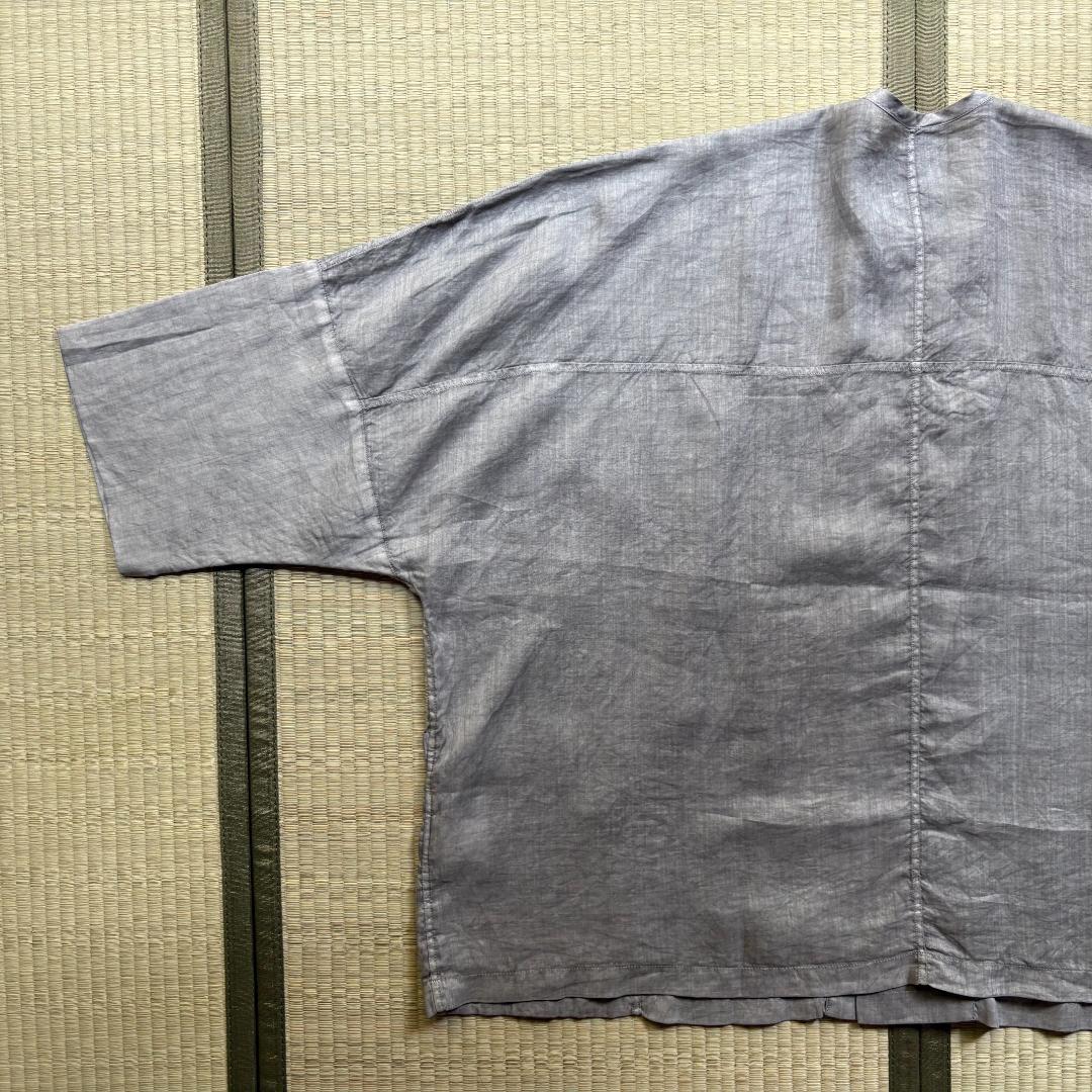 【新品】MITTAN ラミーシルクワイドジャケット 松煙 サイズ2