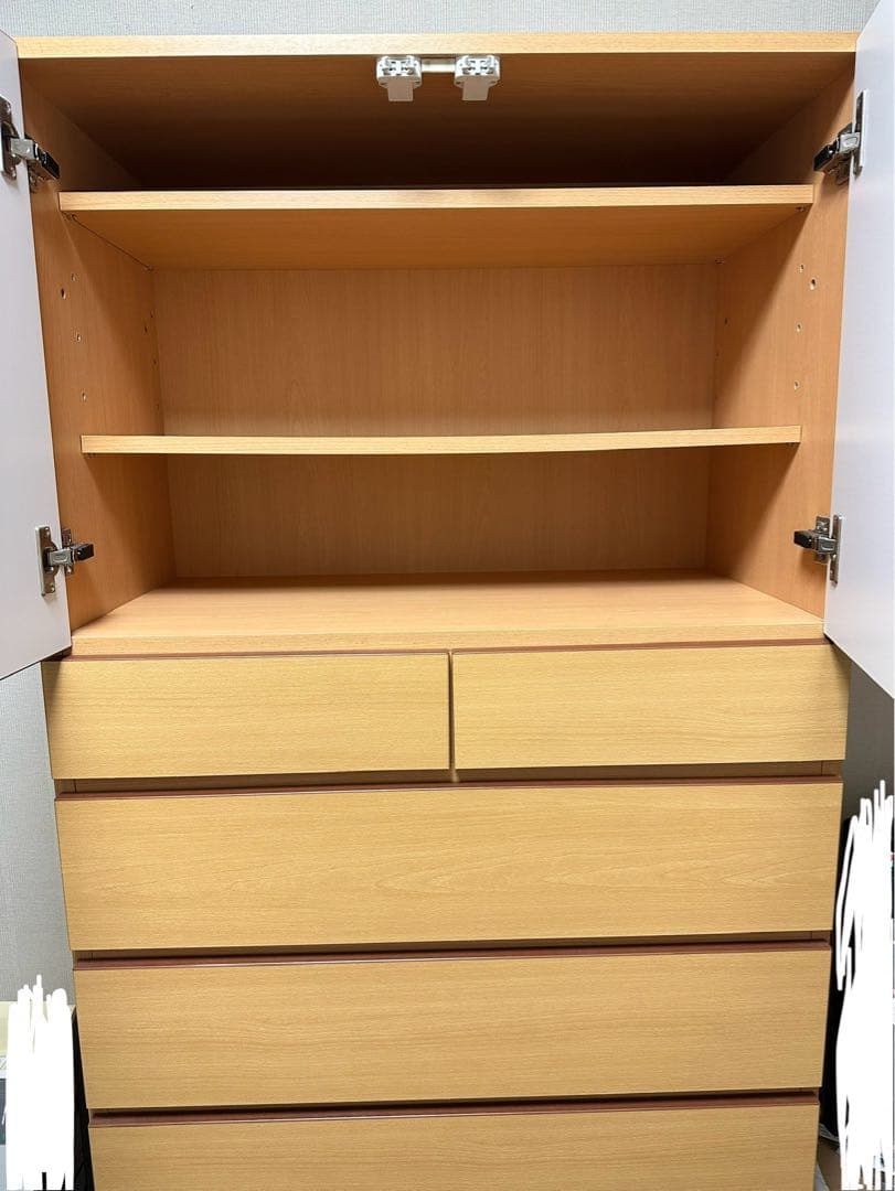 本日限定価格‼️タンス　引き出し　収納　6段引き出し　3段開き扉　ハイチェスト