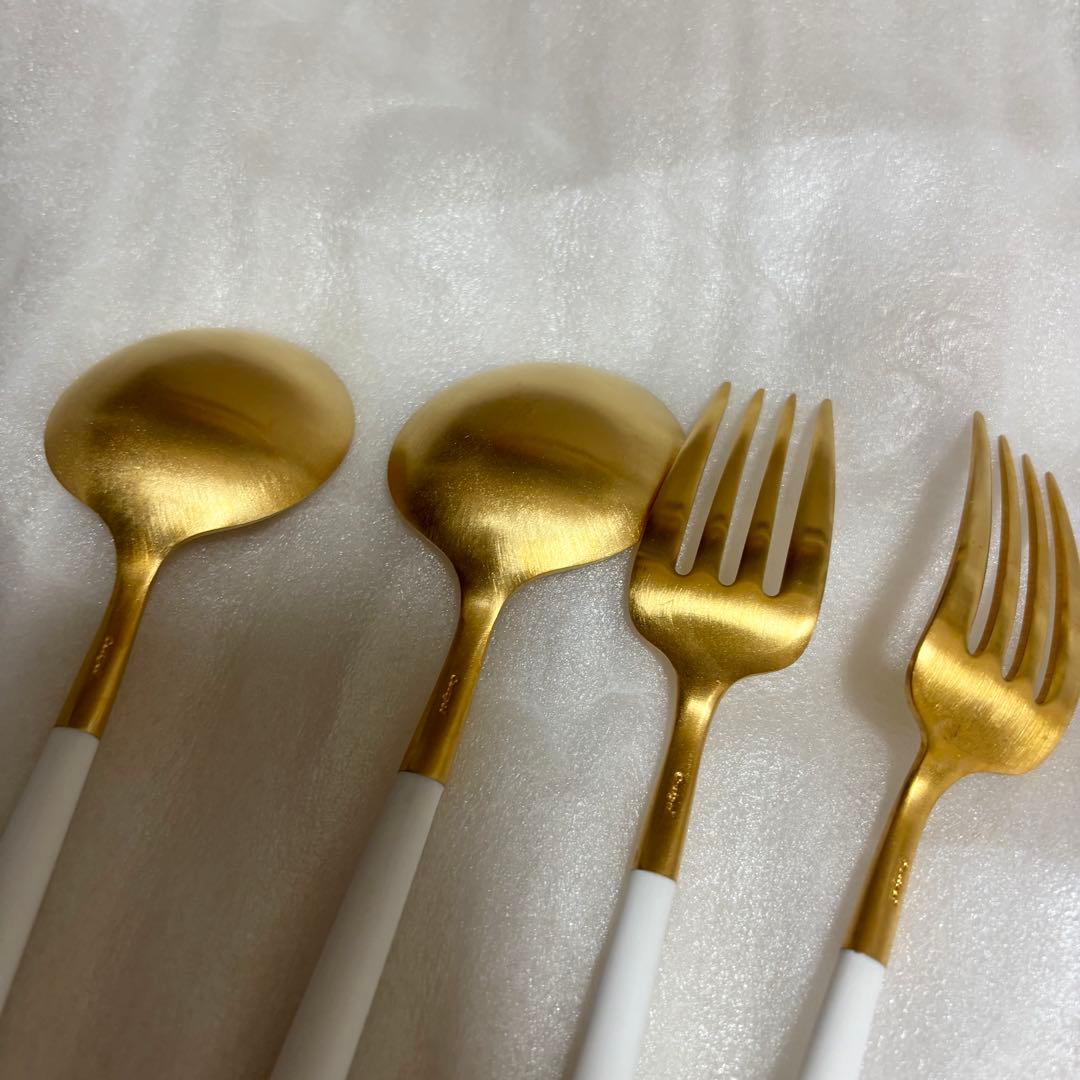 【正規品】クチポールCutipol GOAディナー6点ホワイトゴールド