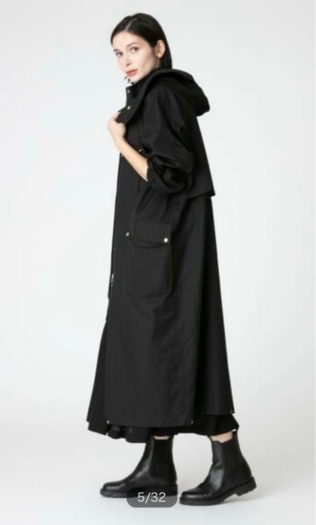 ハウスオブロータス　モッズコート　ブラック