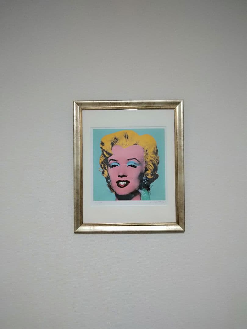 ゆ*9様 アンディーウォーホル　シルクスクリーン版画　額装済　Andy Warh