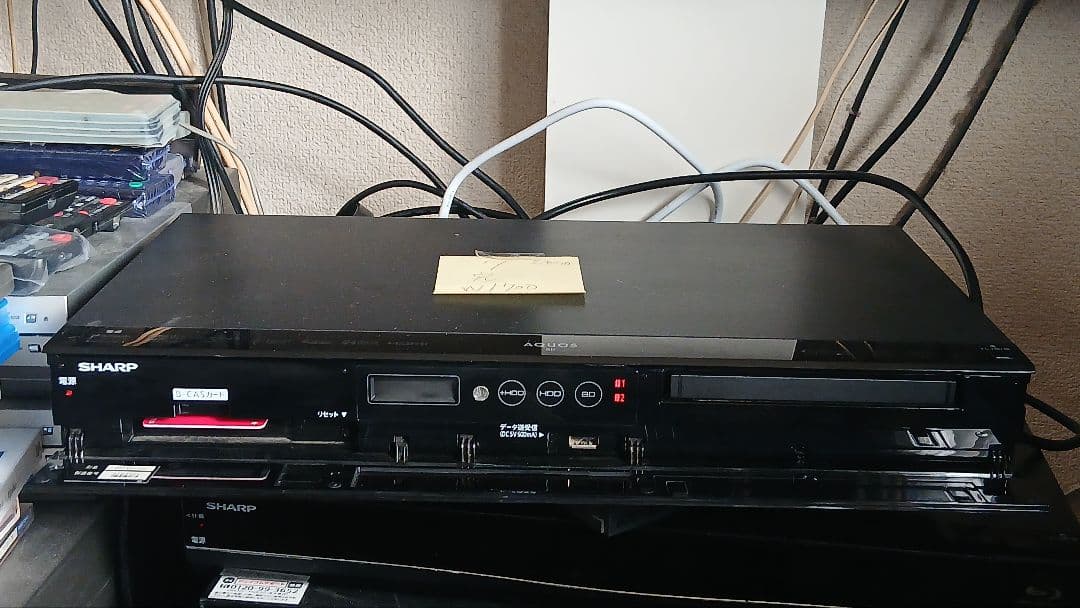 1TB シャープ AQUOS BD レコーダー☆BD-W1700☆リモコン付
