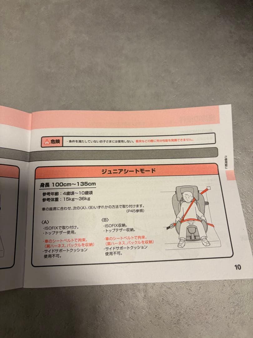 Aprica チャイルドシートISOFIX(付属品全てあり)