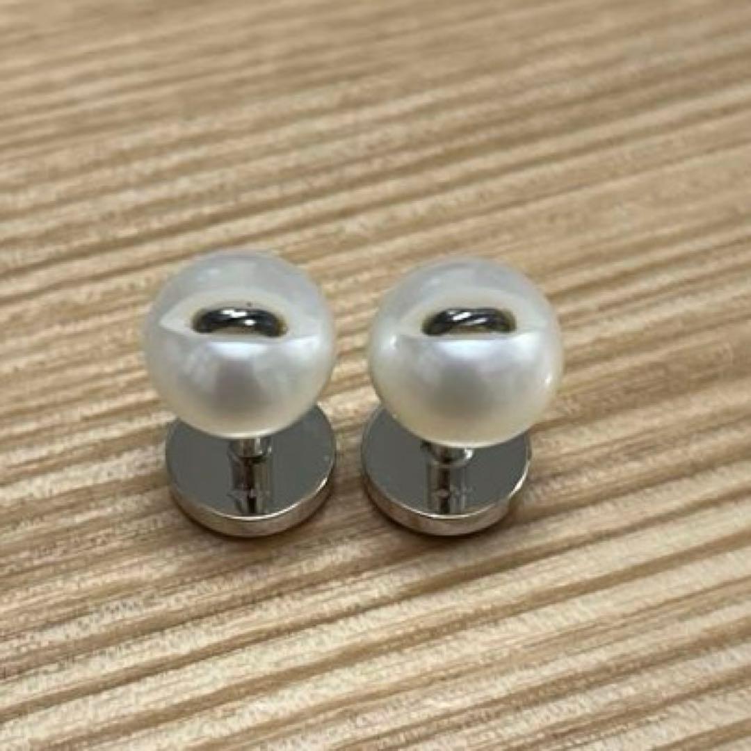 ルイヴィトン　パール シルバー925 カフリンクス カフス　真珠