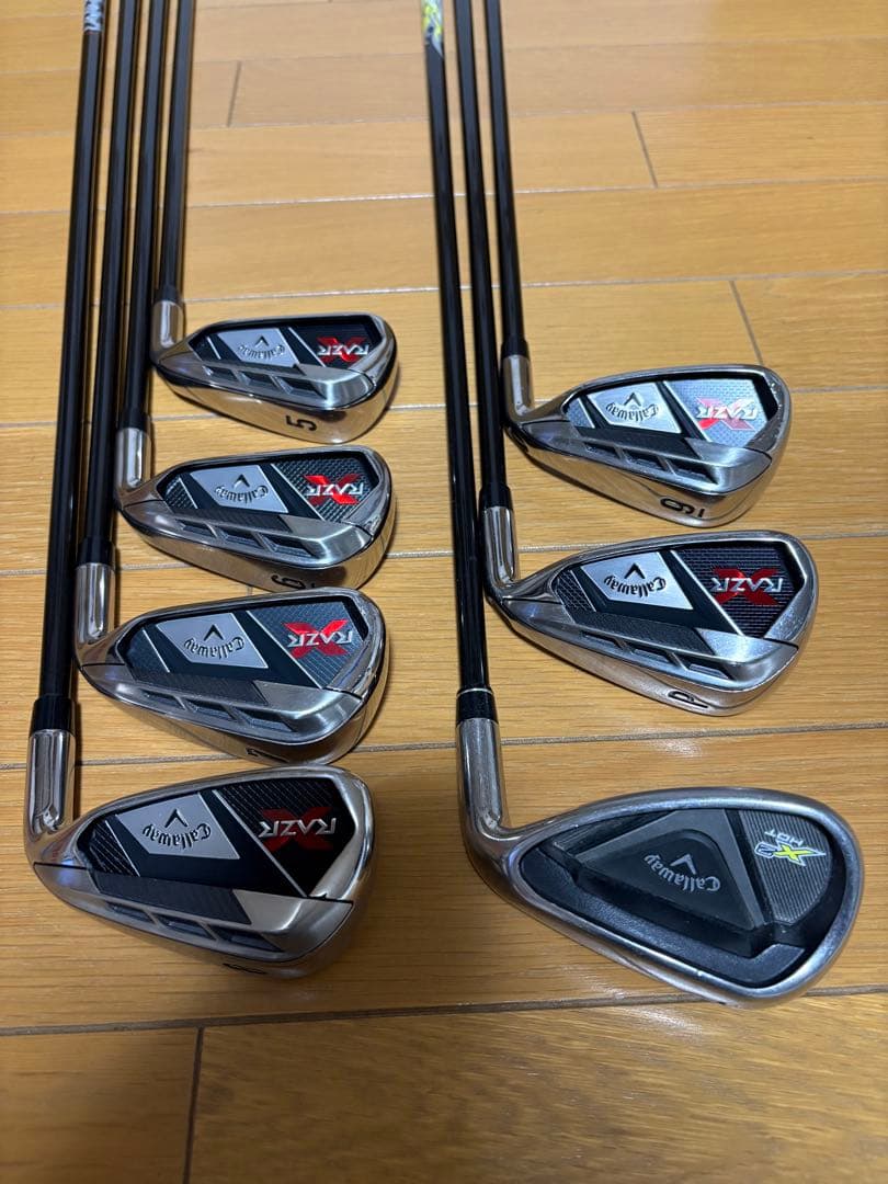 キャロウェイレイザー Xアイアン5-P +A カーボンシャフトRフレックス