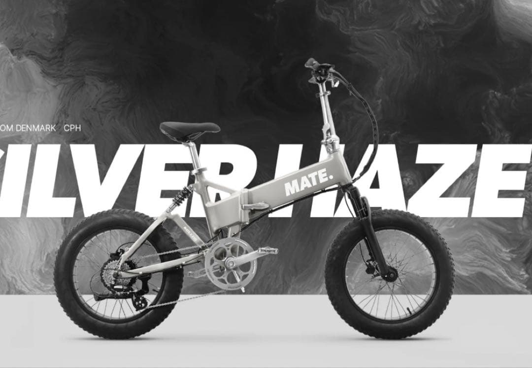 MATE X EVO 折りたたみ電動自転車新品Silver Haze