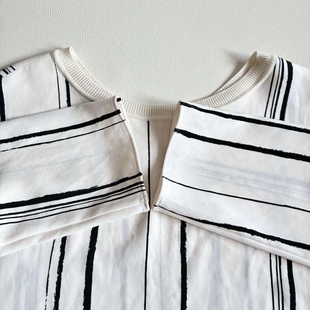 ◆美品◆ギャルリーヴィー◆ドローイングラインプリントプルオーバーシャツ◆F