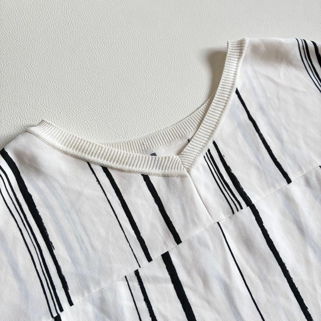 ◆美品◆ギャルリーヴィー◆ドローイングラインプリントプルオーバーシャツ◆F