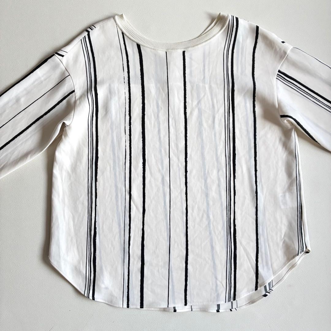 ◆美品◆ギャルリーヴィー◆ドローイングラインプリントプルオーバーシャツ◆F