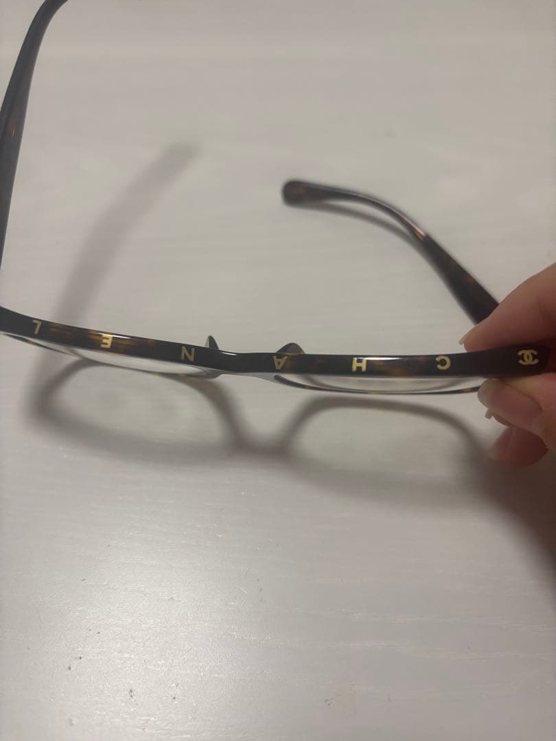 CHANEL ダークトート フレーム メガネ