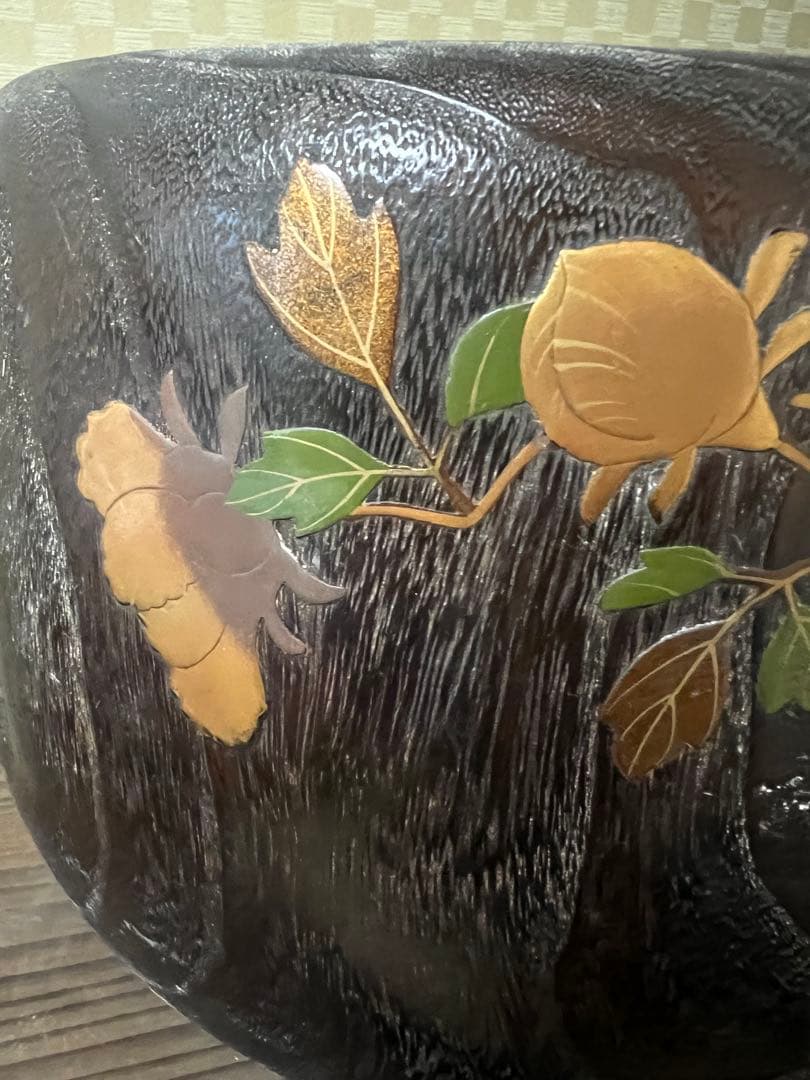 専用です　旧家蔵出し　蒔絵火鉢　一対　供箱