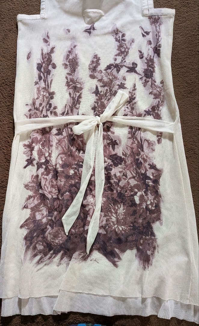 Jean Paul GAULTIER　パワーネット　花柄ノースリーブチュニック