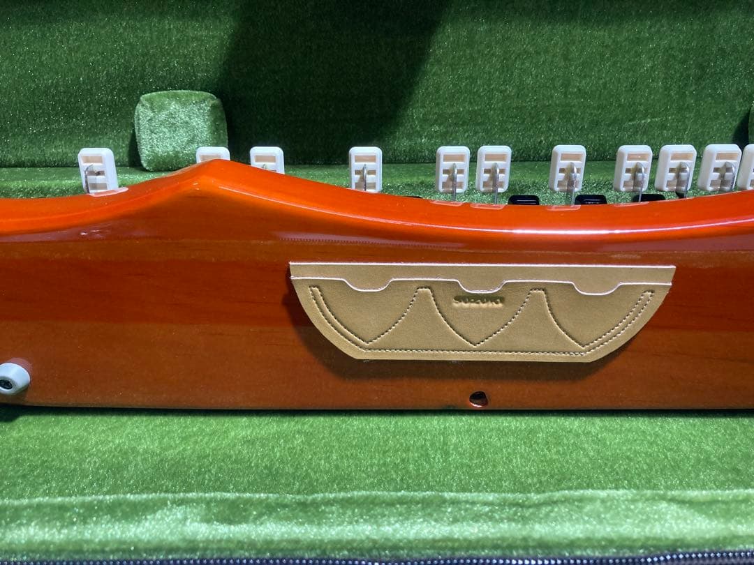 (L)★美品★SUZUKI 鈴木楽器製作所 電気大正琴 大正琴 こはくCHK-1