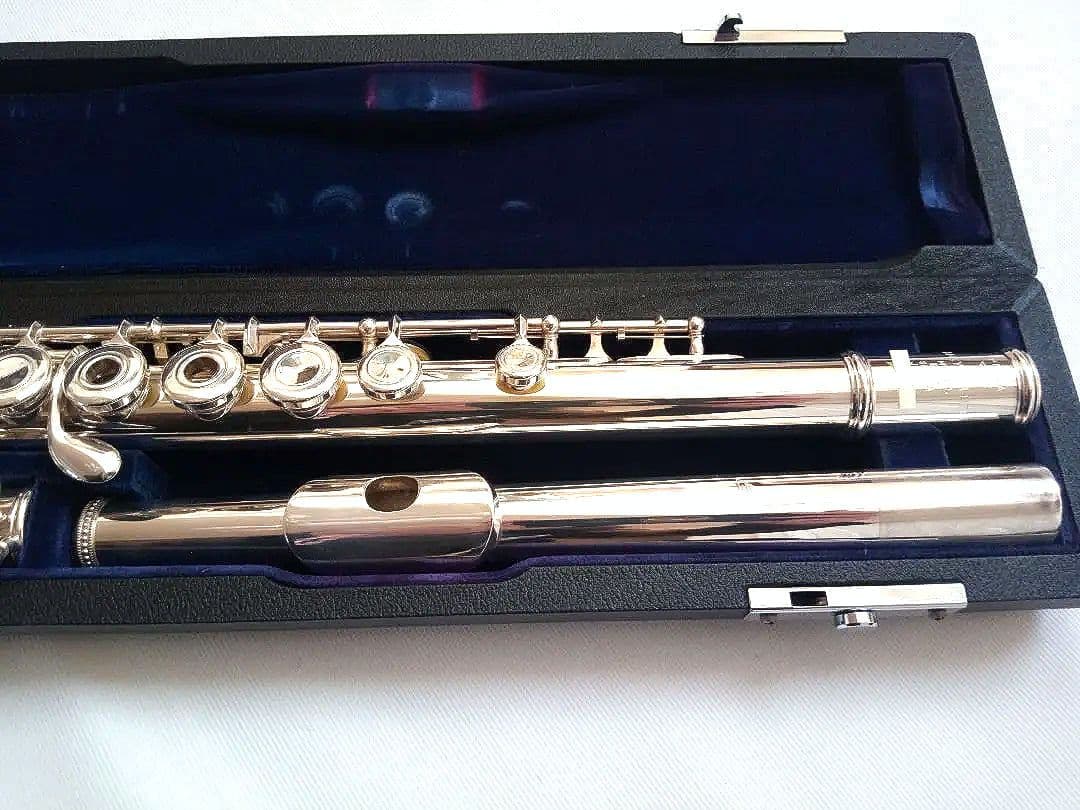 ♦オーバーホール済♦希少リングキー♦頭部管銀製♦サンキョウ　フルート　エチュード