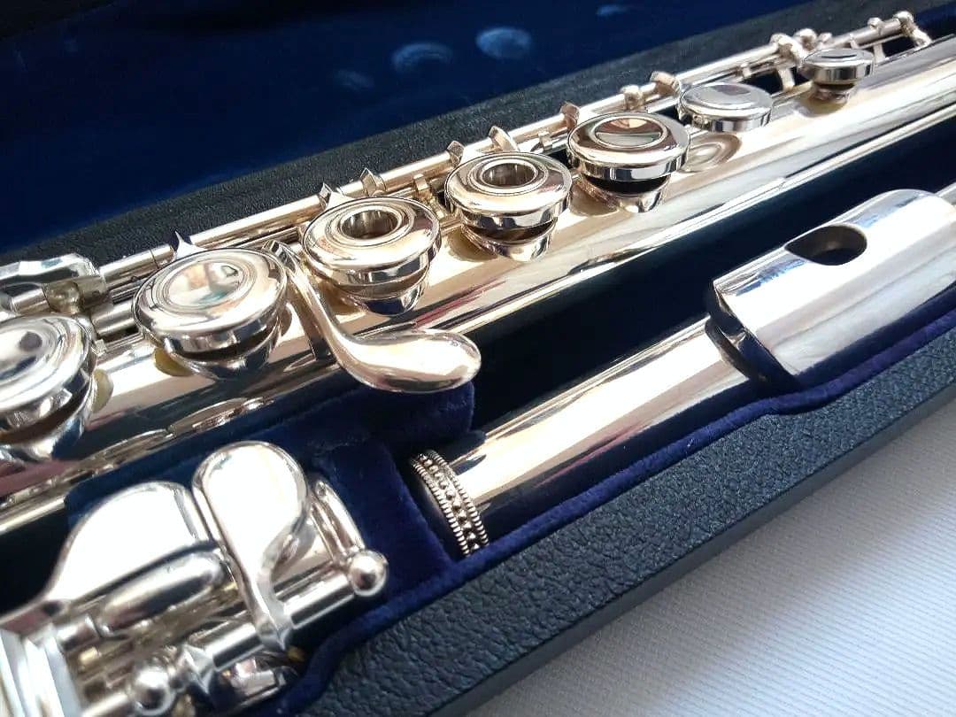 ♦オーバーホール済♦希少リングキー♦頭部管銀製♦サンキョウ　フルート　エチュード