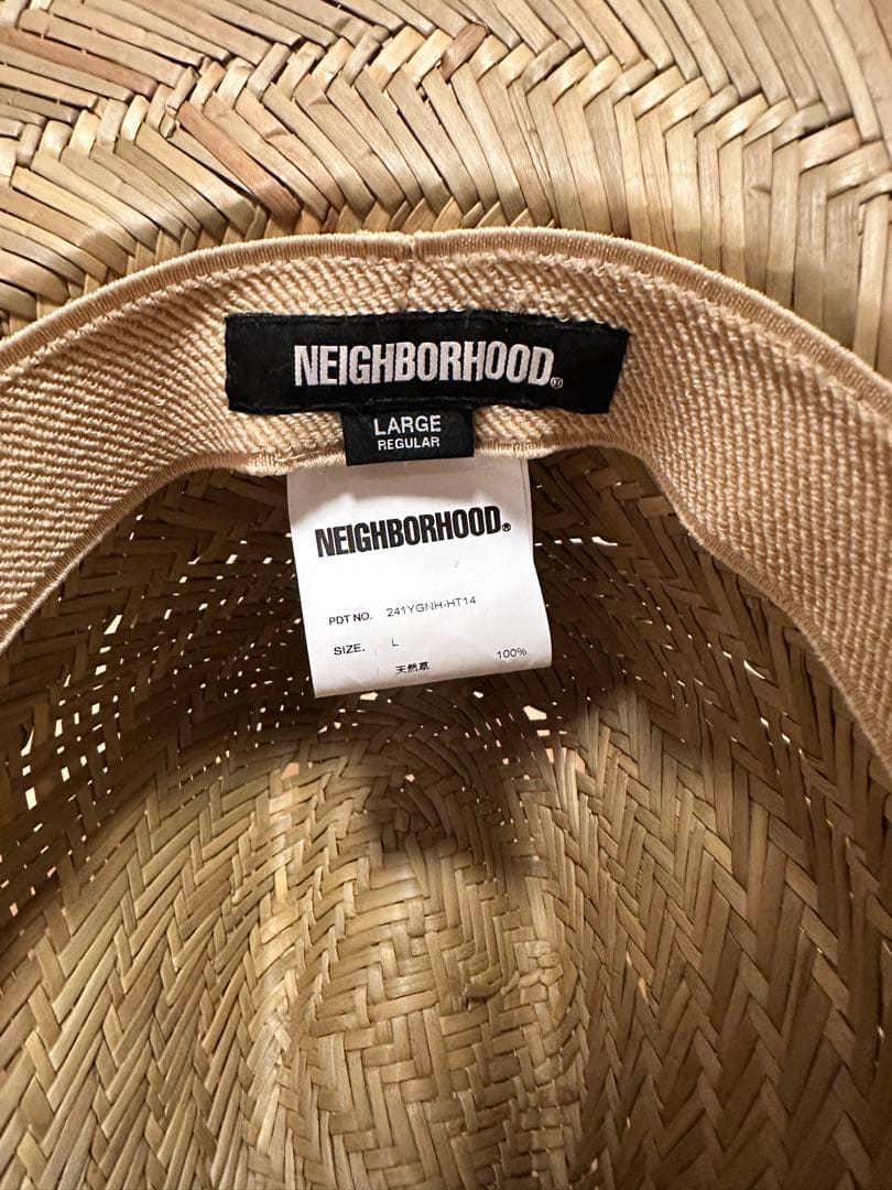 NEIGHBORHOOD STRAW HAT 麦わら帽子 ストローハット