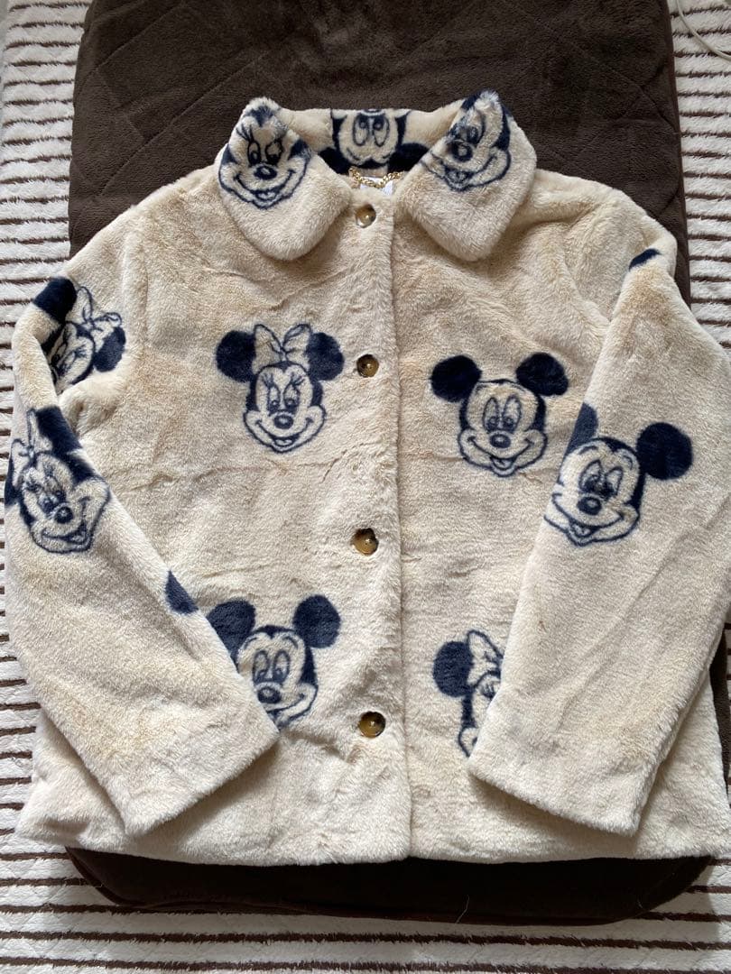 USディズニーストア/ミッキーミニーフェイクファーJK/XLサイズ女性