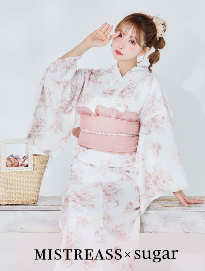 MISTREASS×sugar 浴衣３点セット 浴衣/帯/下駄
