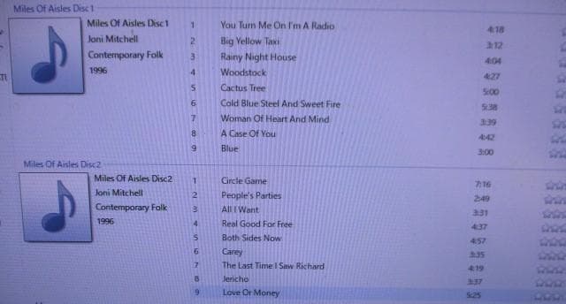 洋楽 joni mitchell miles of aisle VERY RARE!!