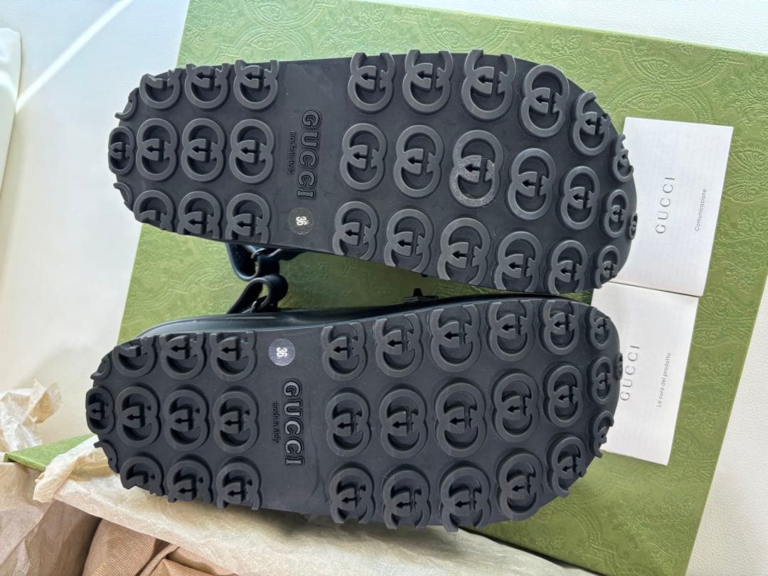 【新品未使用正規品】GUCCI グッチ ホースビットサンダル ブラック 23cm