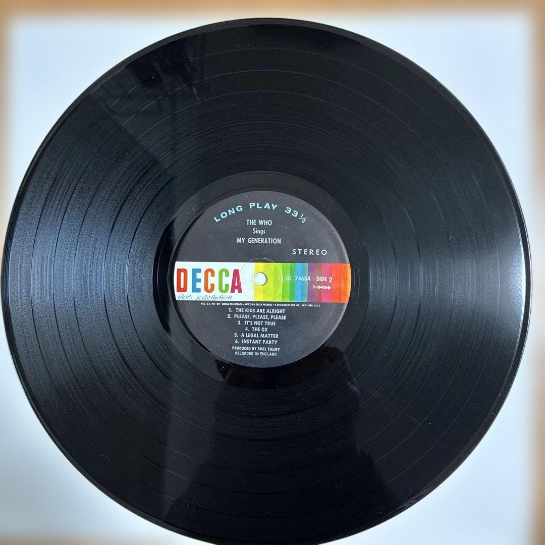 ザ フー 名盤 レコード マイジェネレイション USオリジナル盤