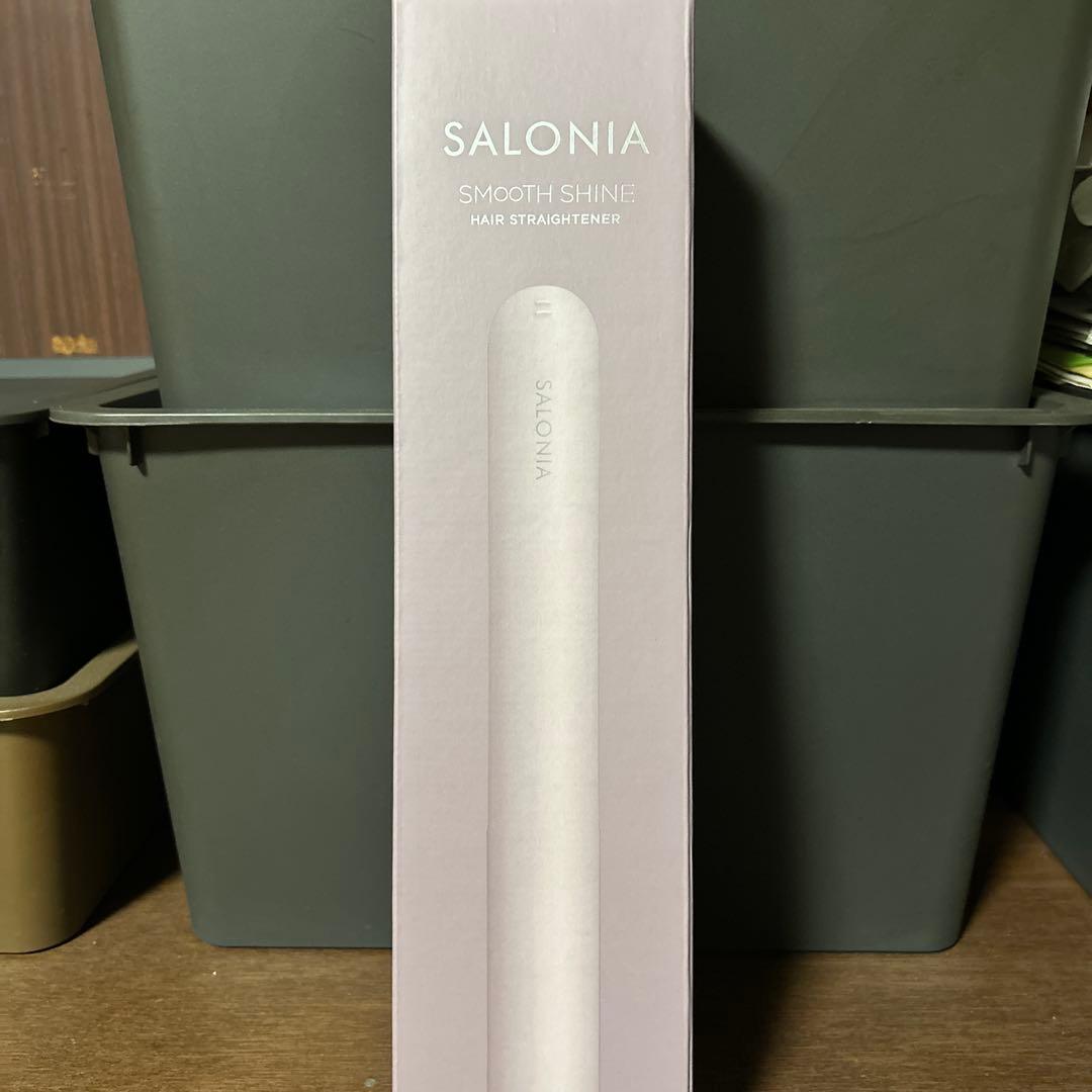 SALONIA スムースシャイン ストレートヘアアイロンピンク 24mm