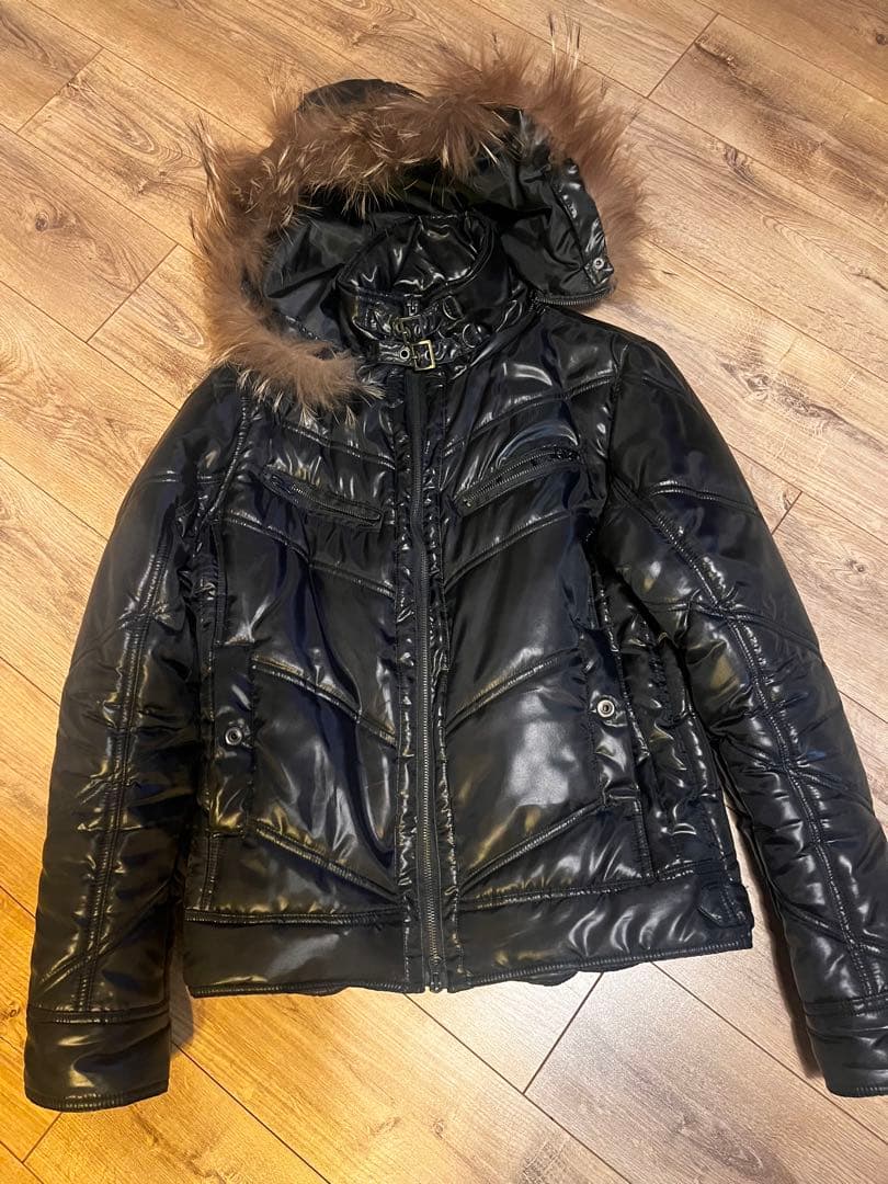 Beno ダウン　平成　Y2K v系　ダブルジップ　ファー　お兄系　ギャル